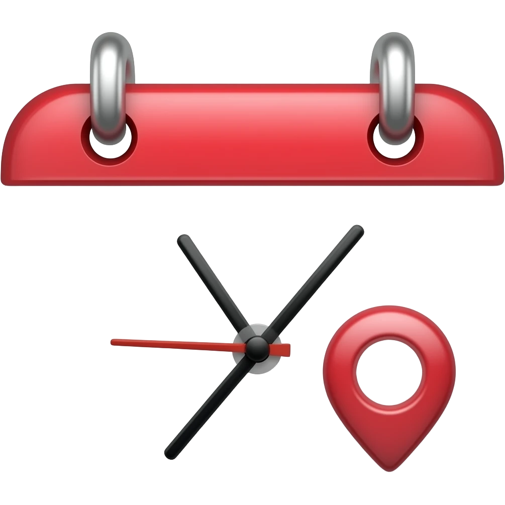 icono almanaque hora lugar emoji
