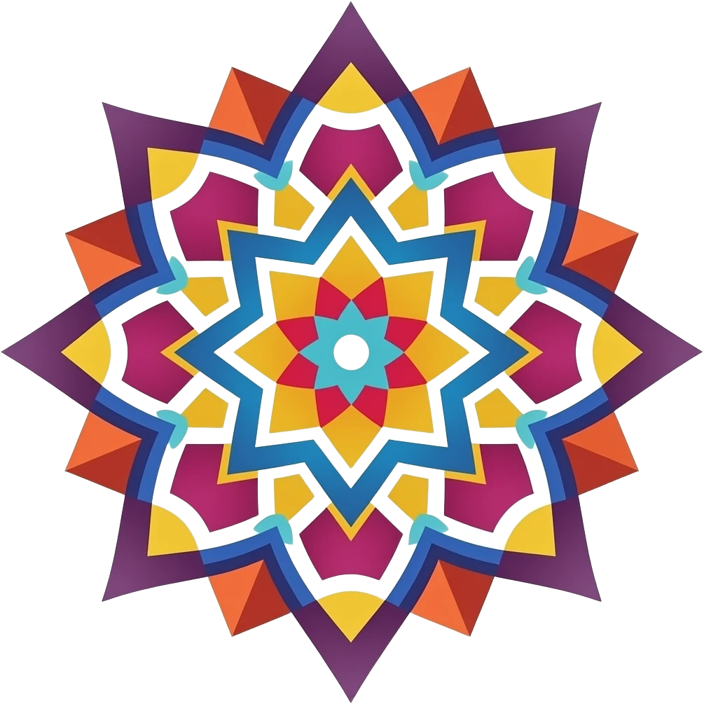 colored rangoli emoji