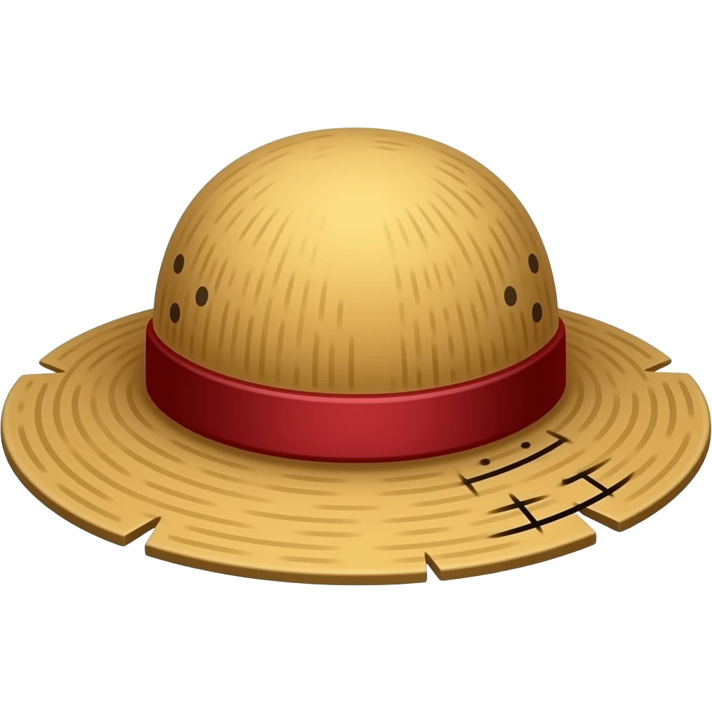 Luffy hat emoji