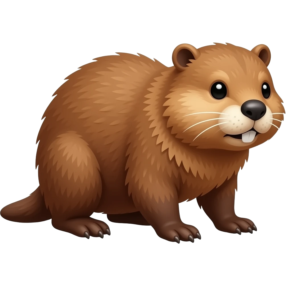 North American beaver emoji