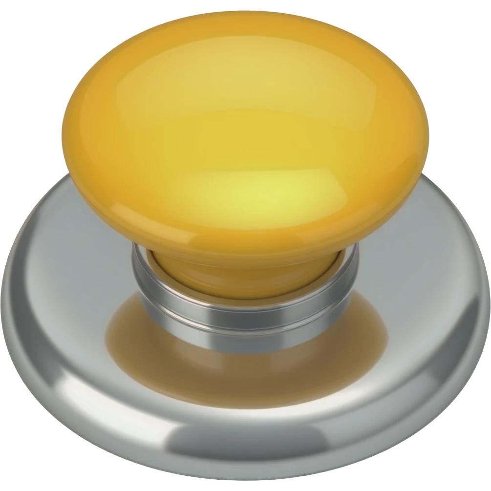yellow button with silver base emoji