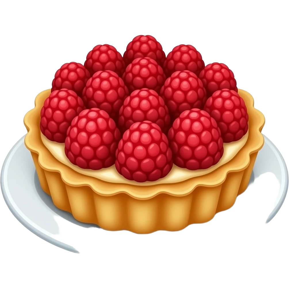 raspberry tart emoji