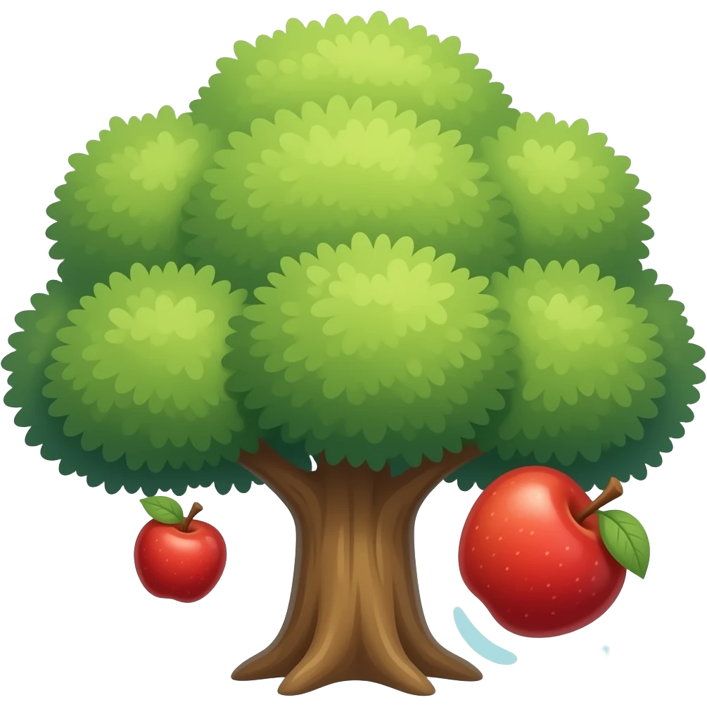 apple falling emoji