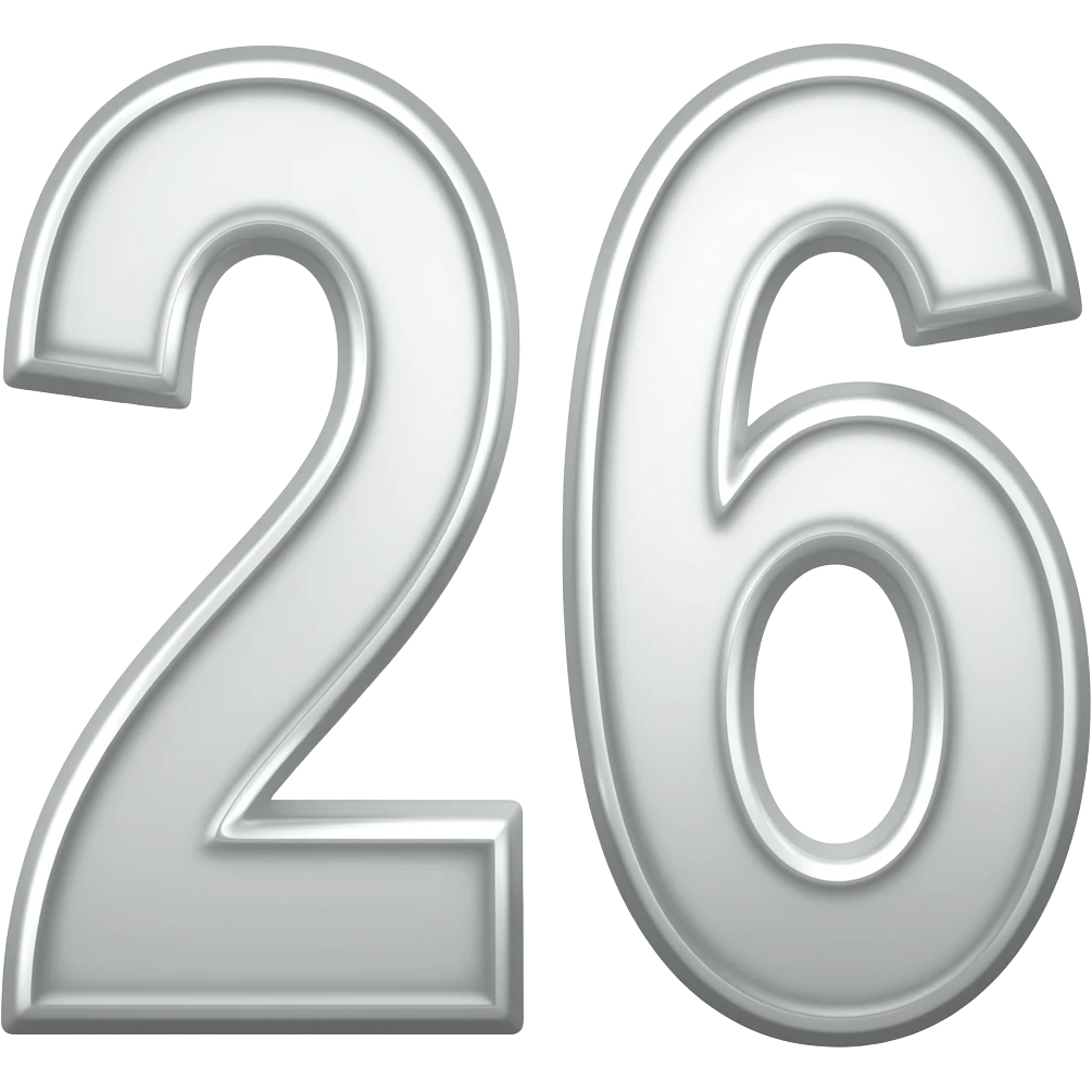 number 26 emoji