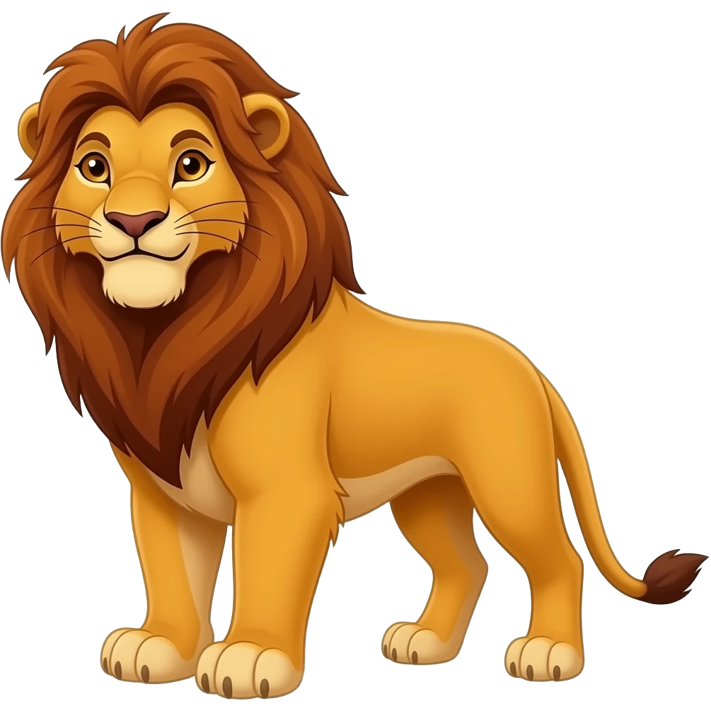 Create image Adult Simba From Disney The Lion King Emoji emoji