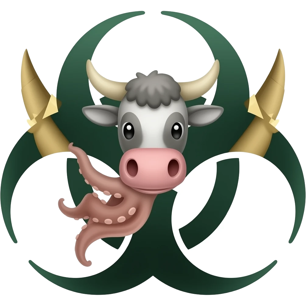 🐮+🦑+☣️ emoji