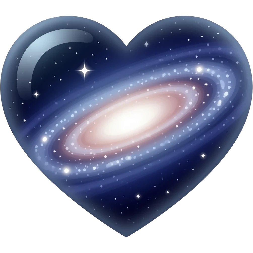 Corazón galáctico emoji