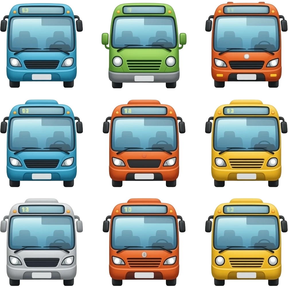 10 buses emoji