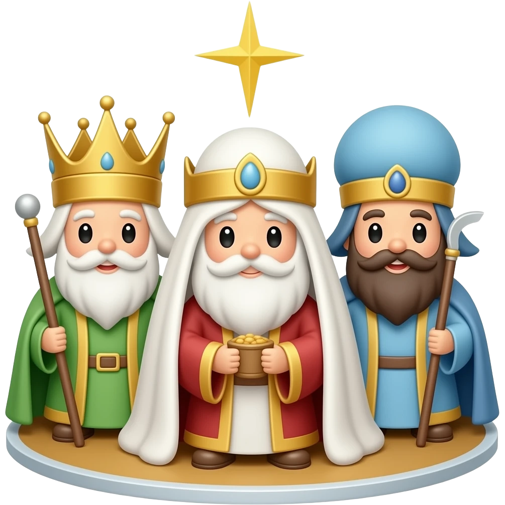 The 3 Wise men cake emoji