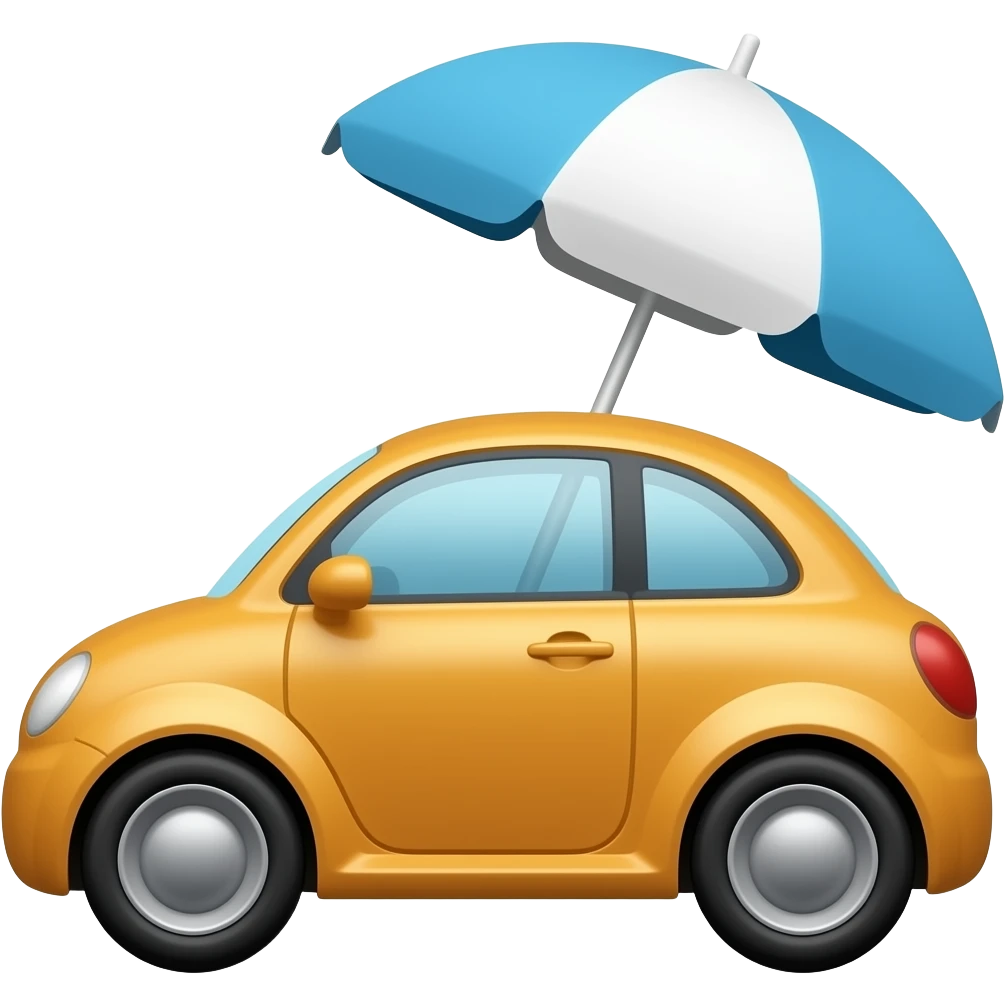 🚗⛱️ emoji