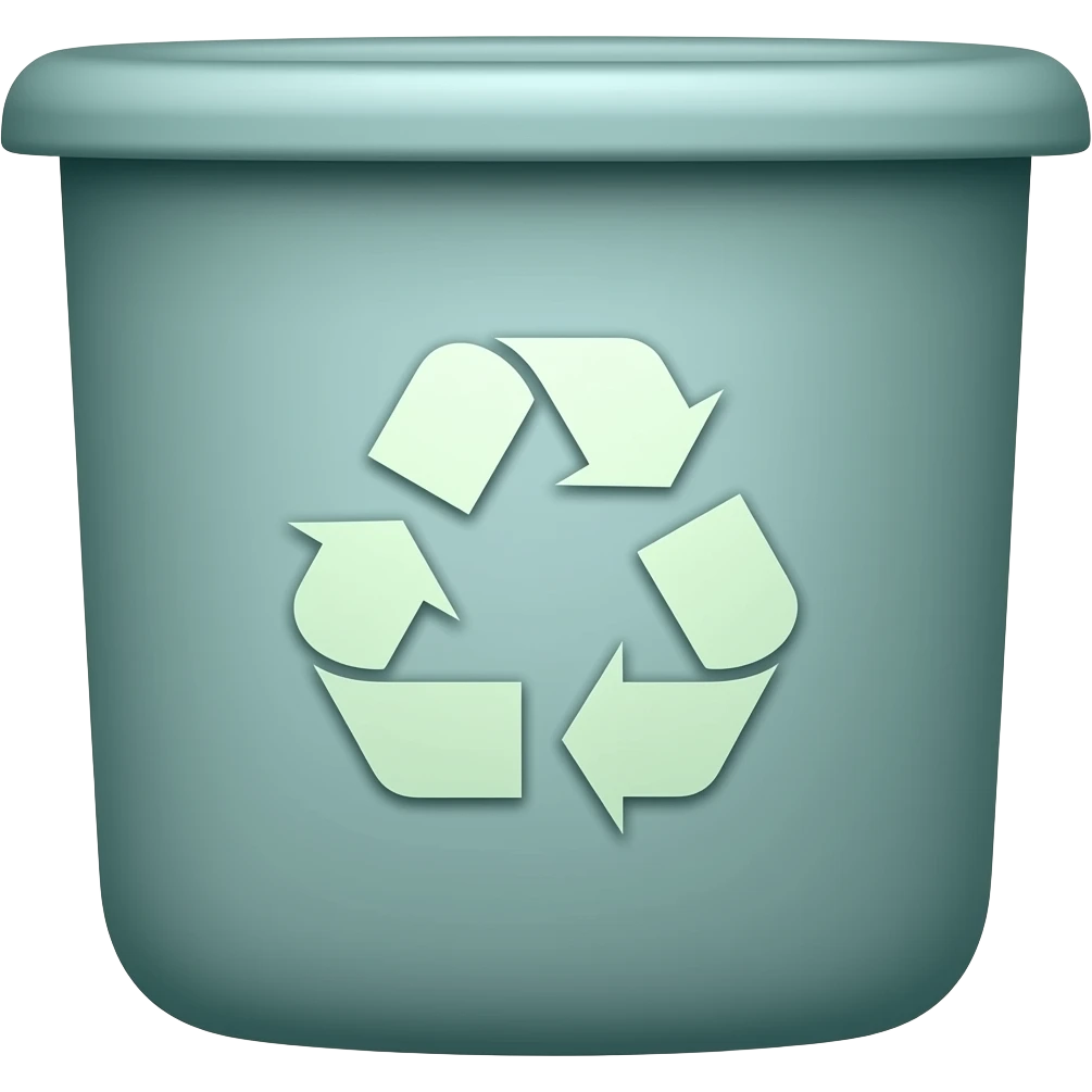 recycling bin emoji