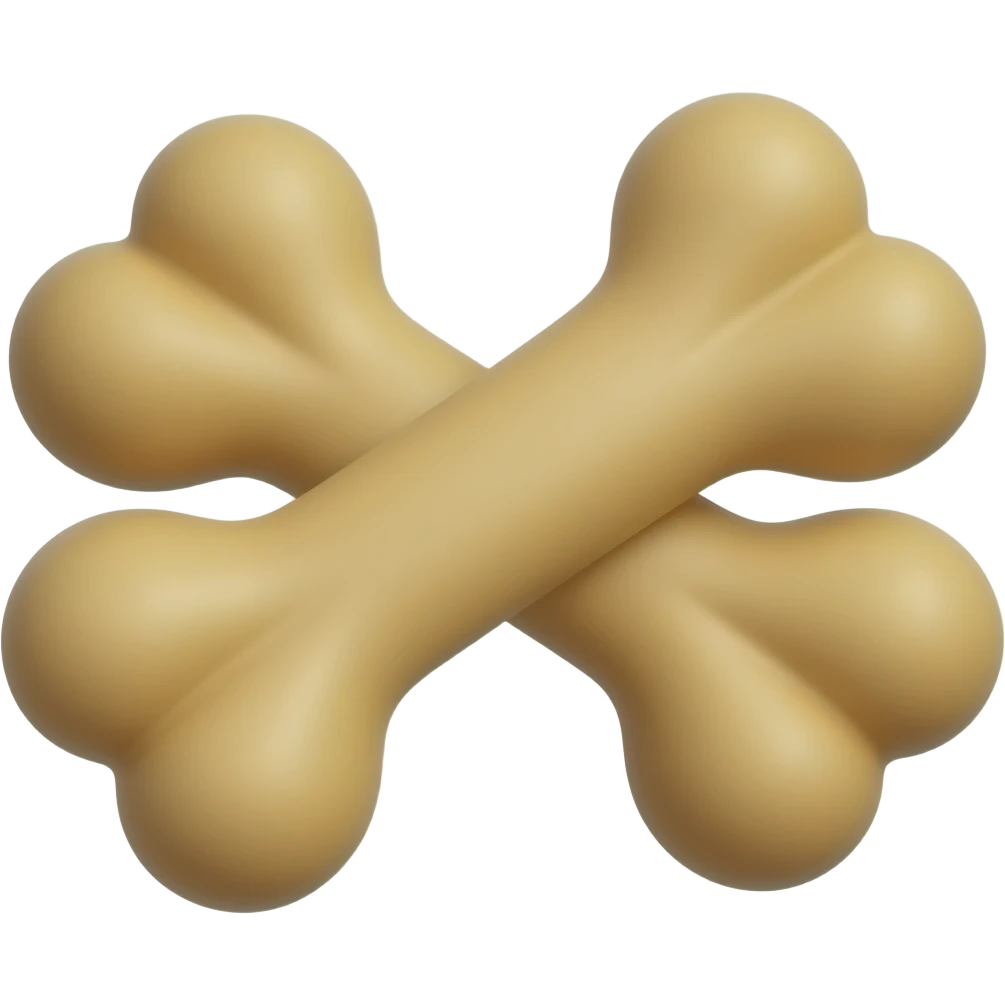 Hueso de juguete emoji