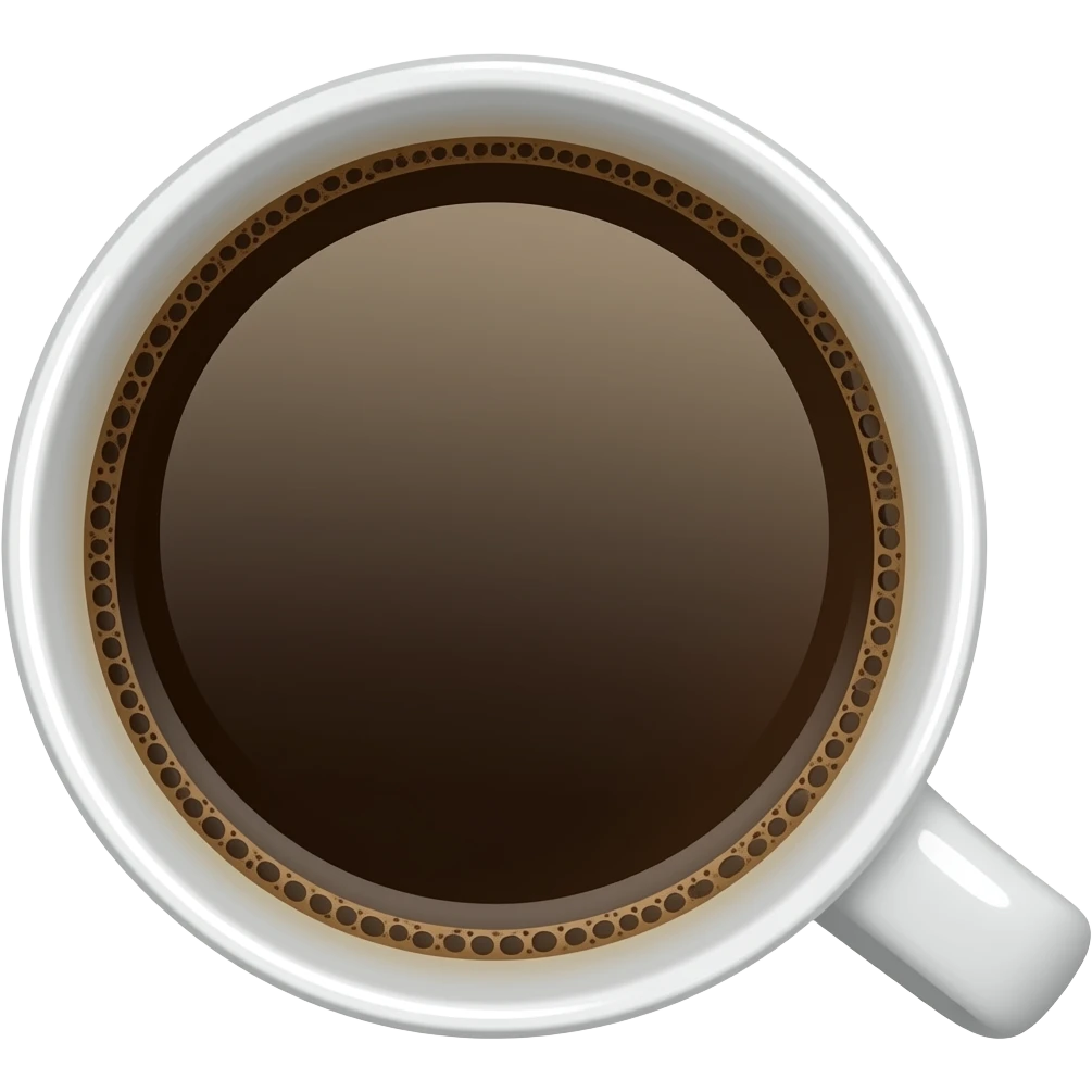 black coffee good morning emoji
