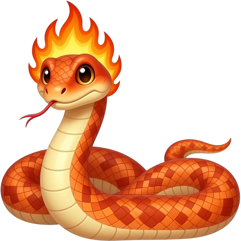 Fire snake emoji