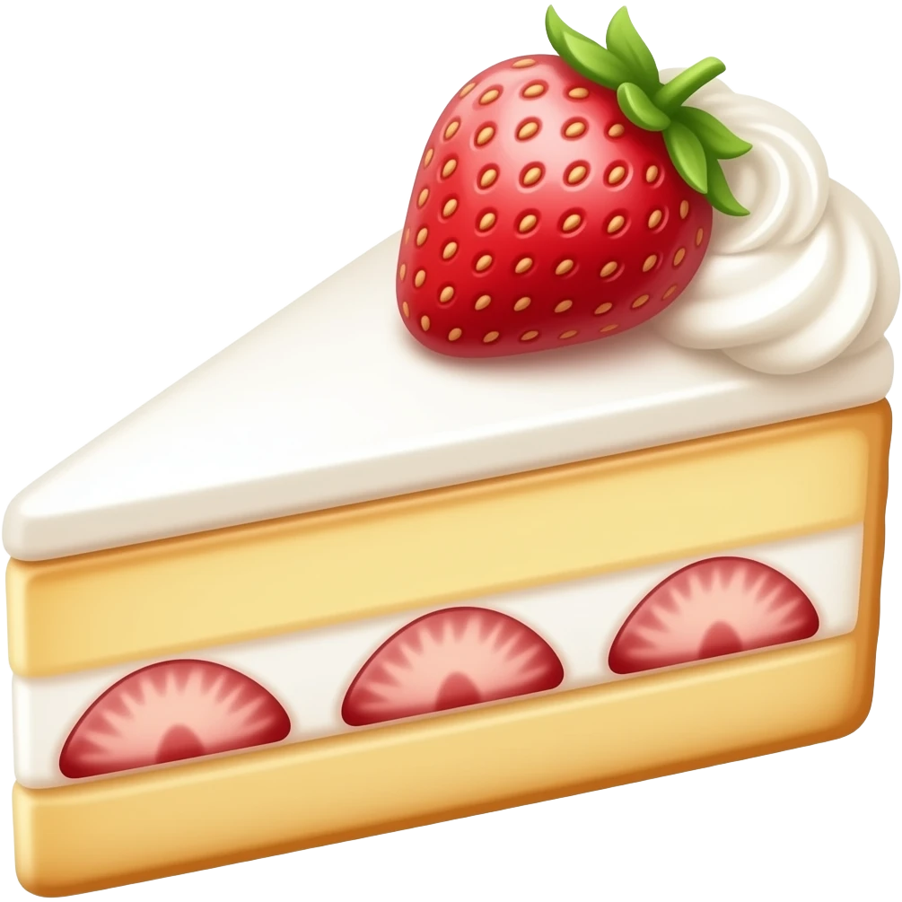 Strawberry cake emoji