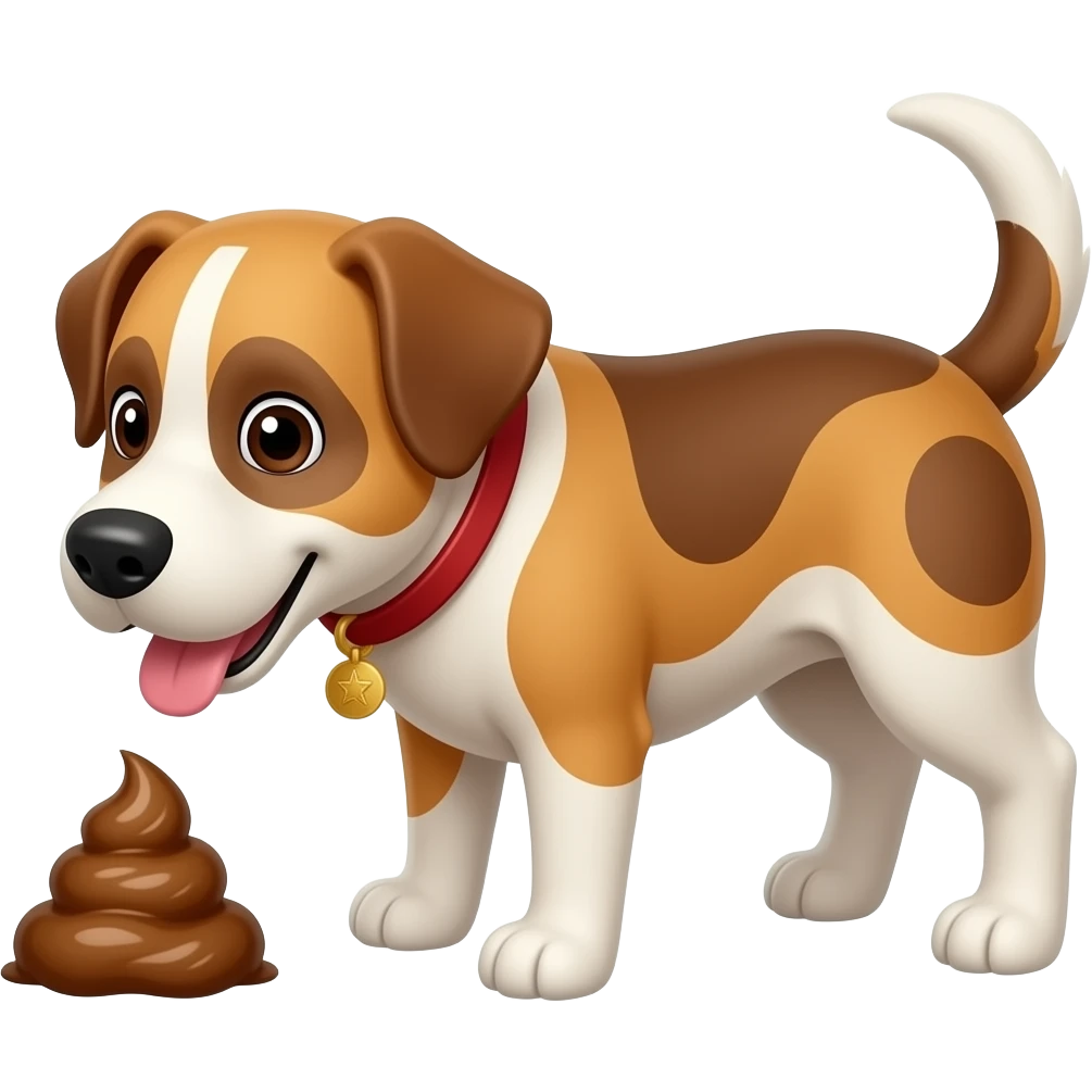 dog pooping emoji