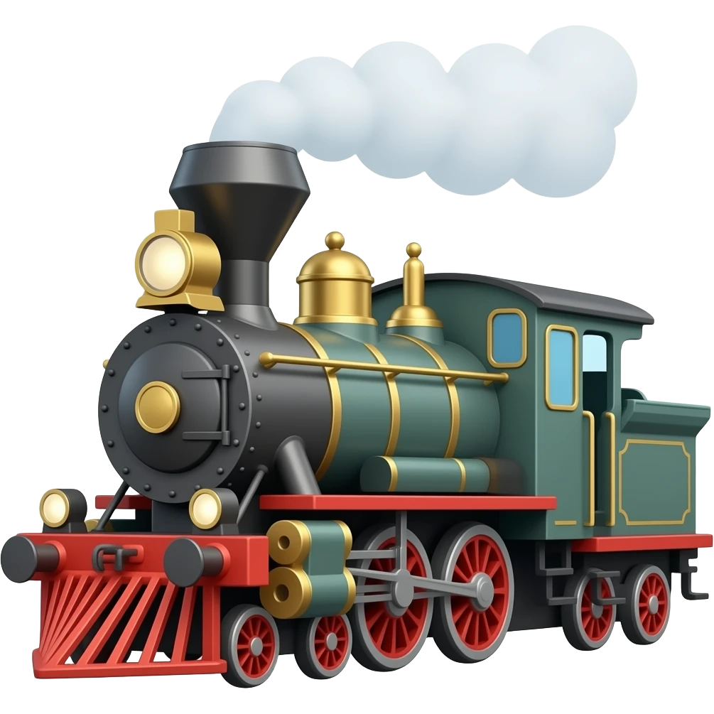 Steam train emoji