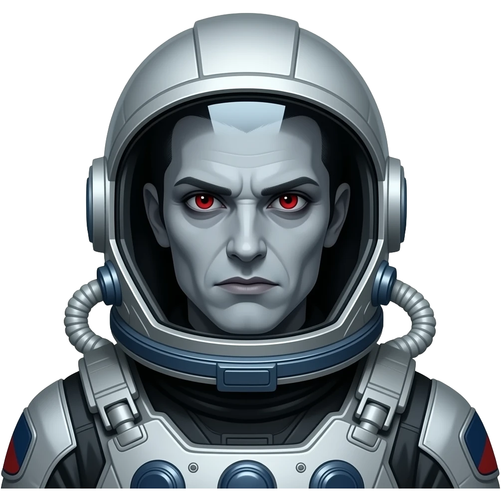 Vampire in Astronauts helmet emoji