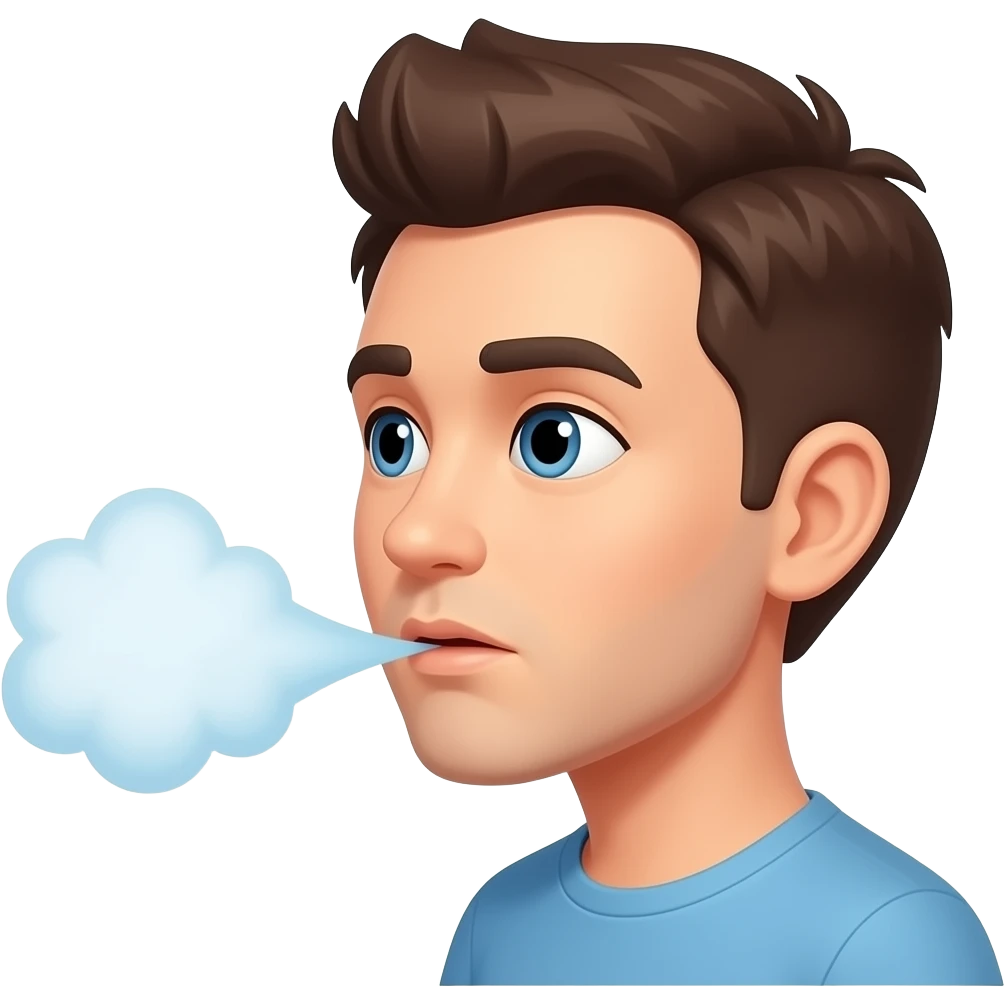 just breath emoji