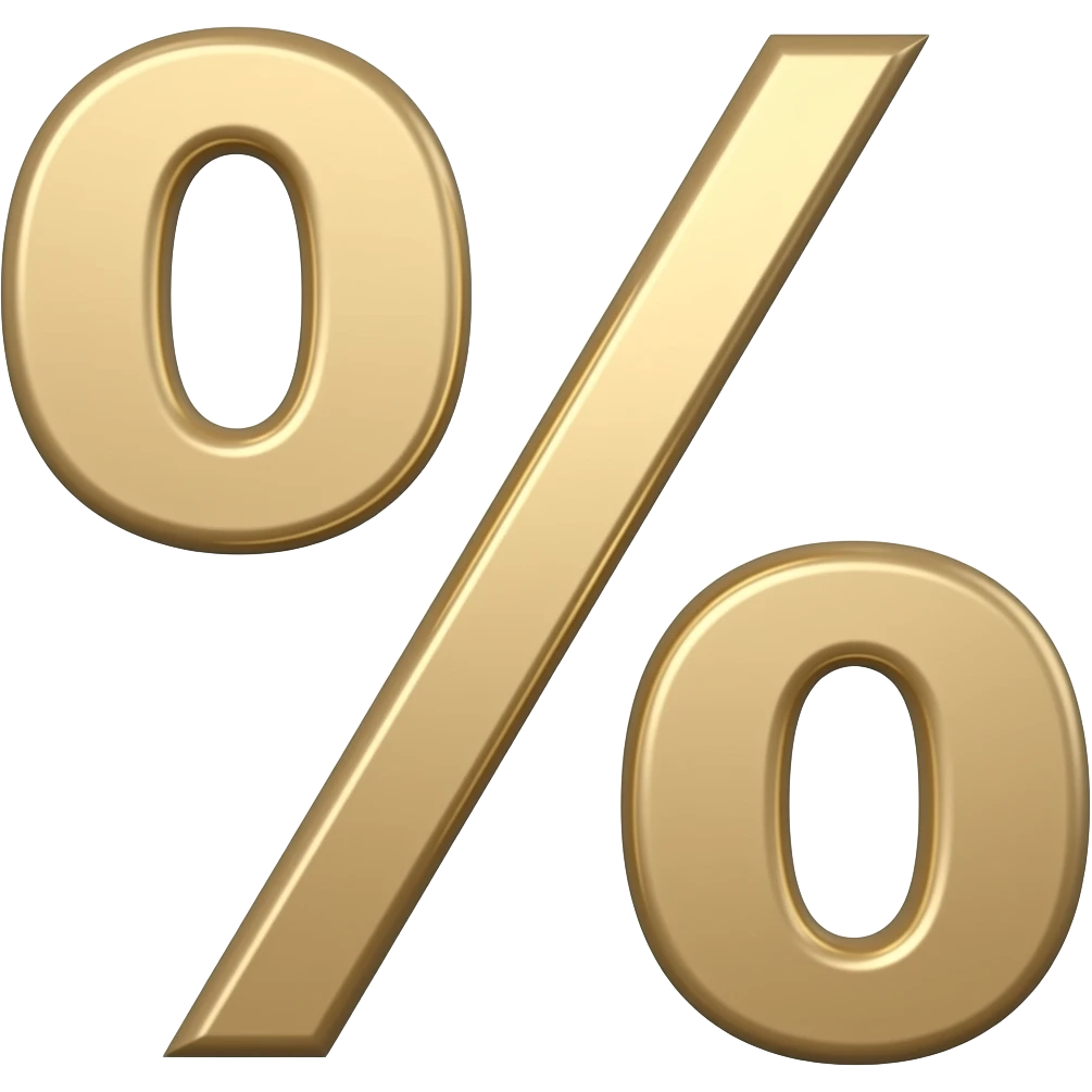 1 % emoji