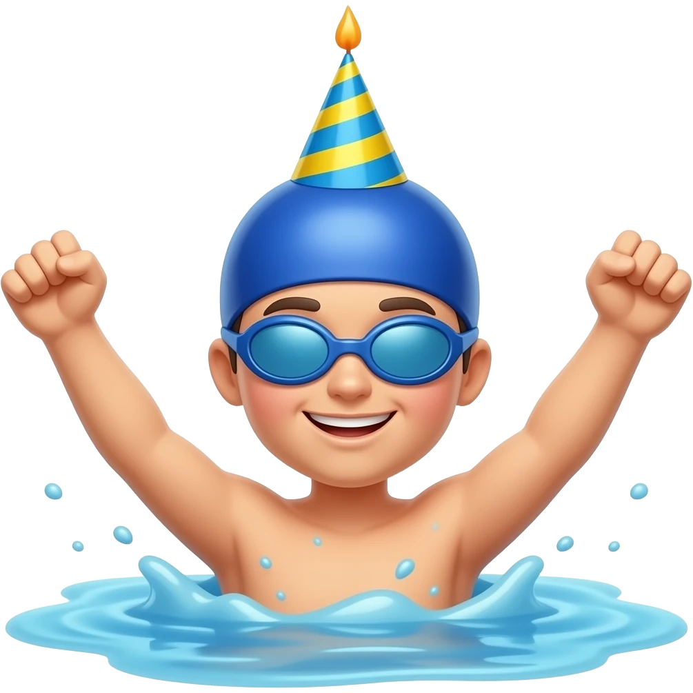 swimmer birthday emoji