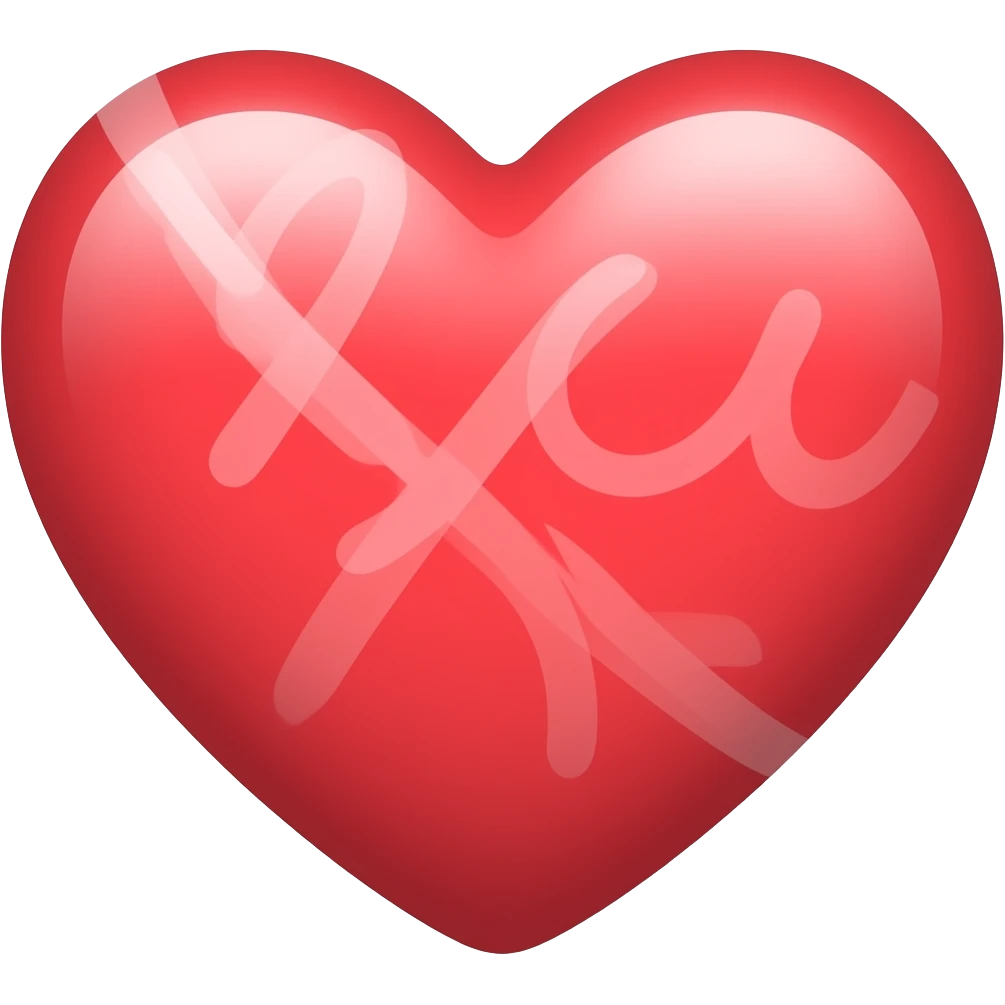 with a heart emoji