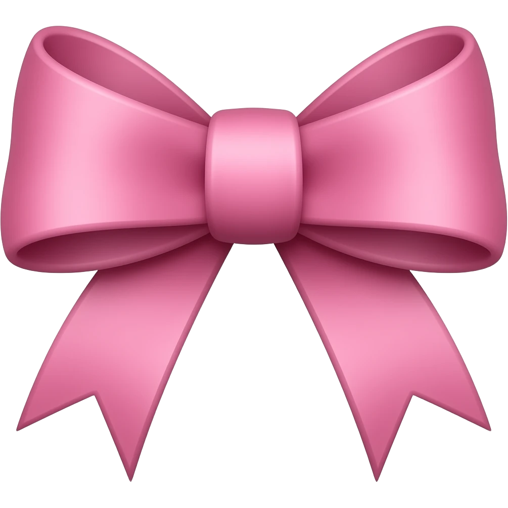 Bow pink emoji