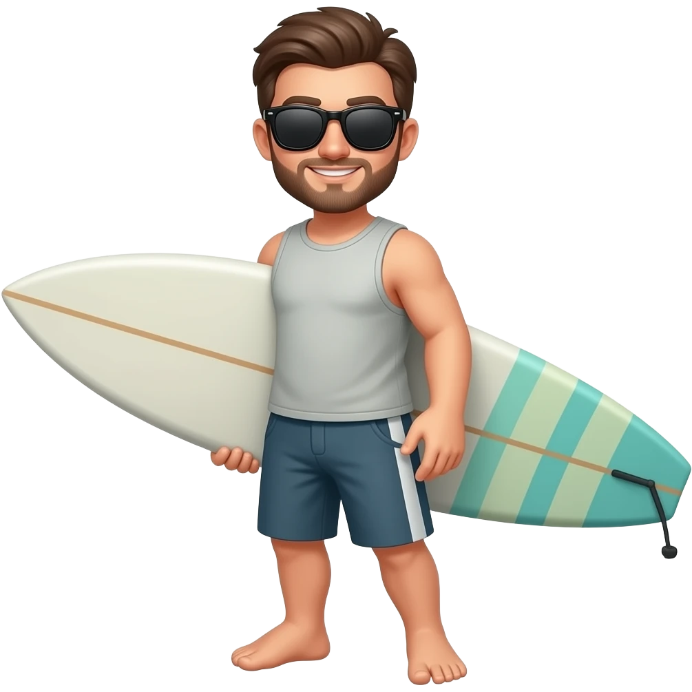 surfer with sunglasses emoji