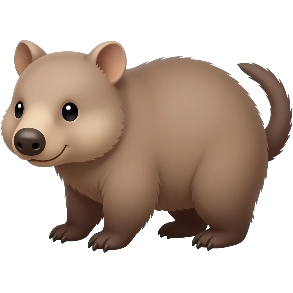 Wombat shorter tail emoji