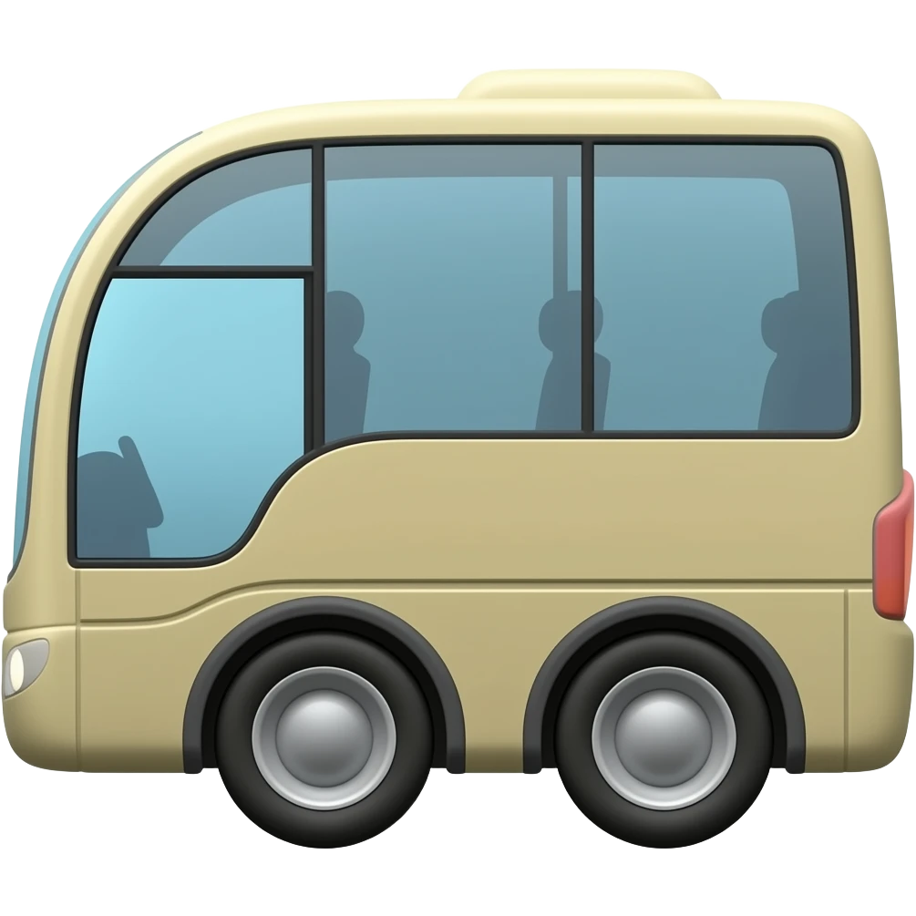 Bus from side perspective emoji
