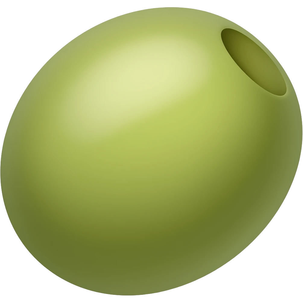 pastel green olive emoji