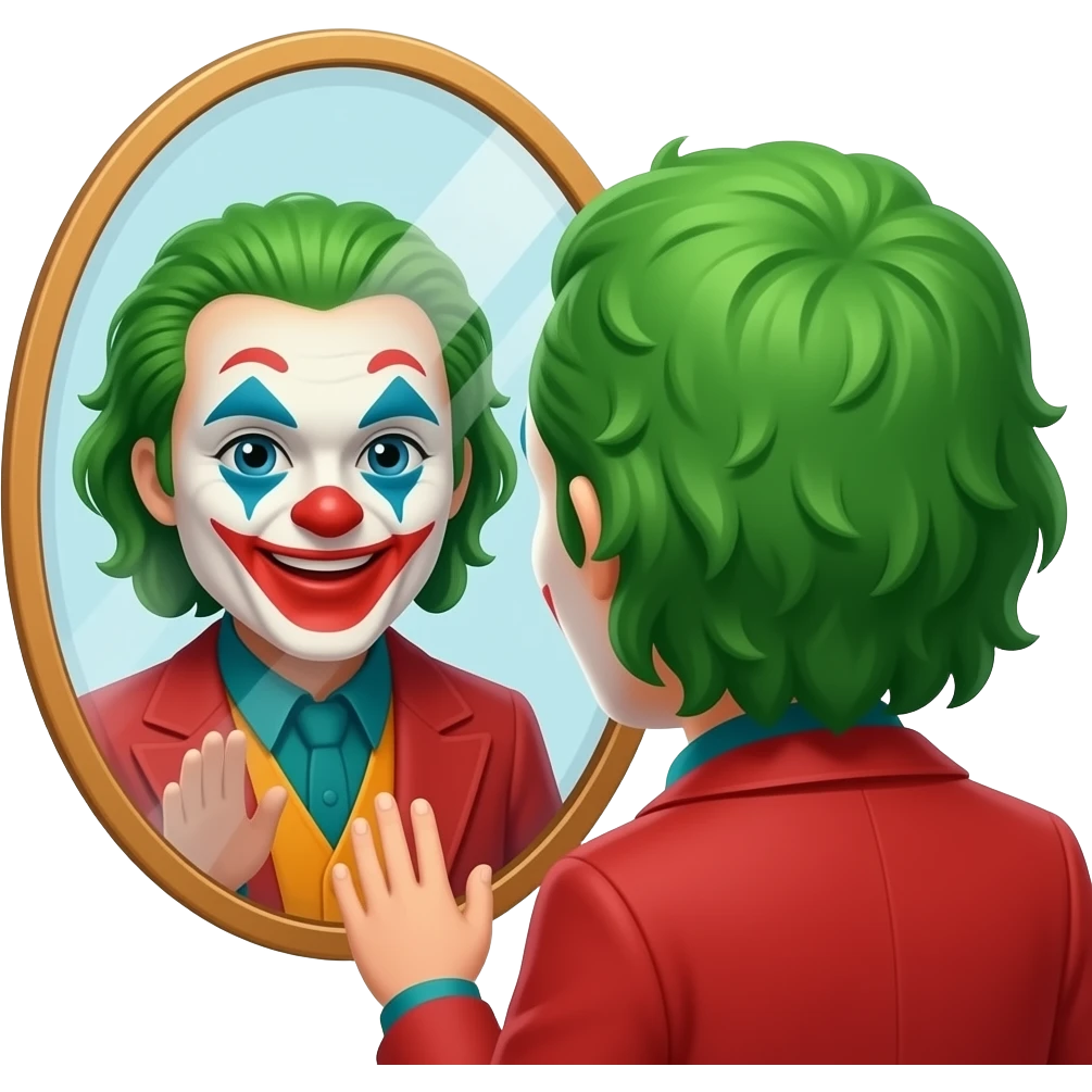 clown mirror emoji