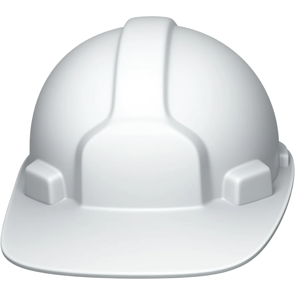 White colour safety helment emoji