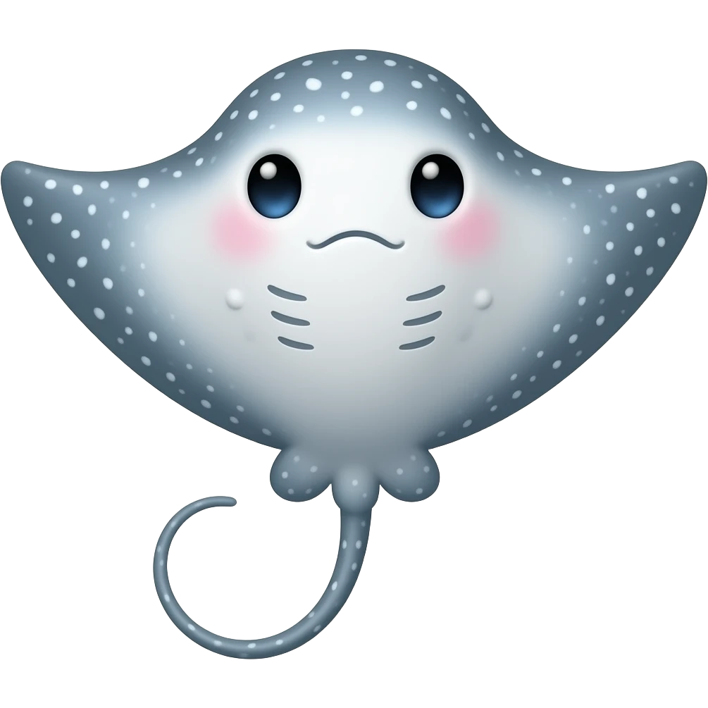 Cute stringray emoji