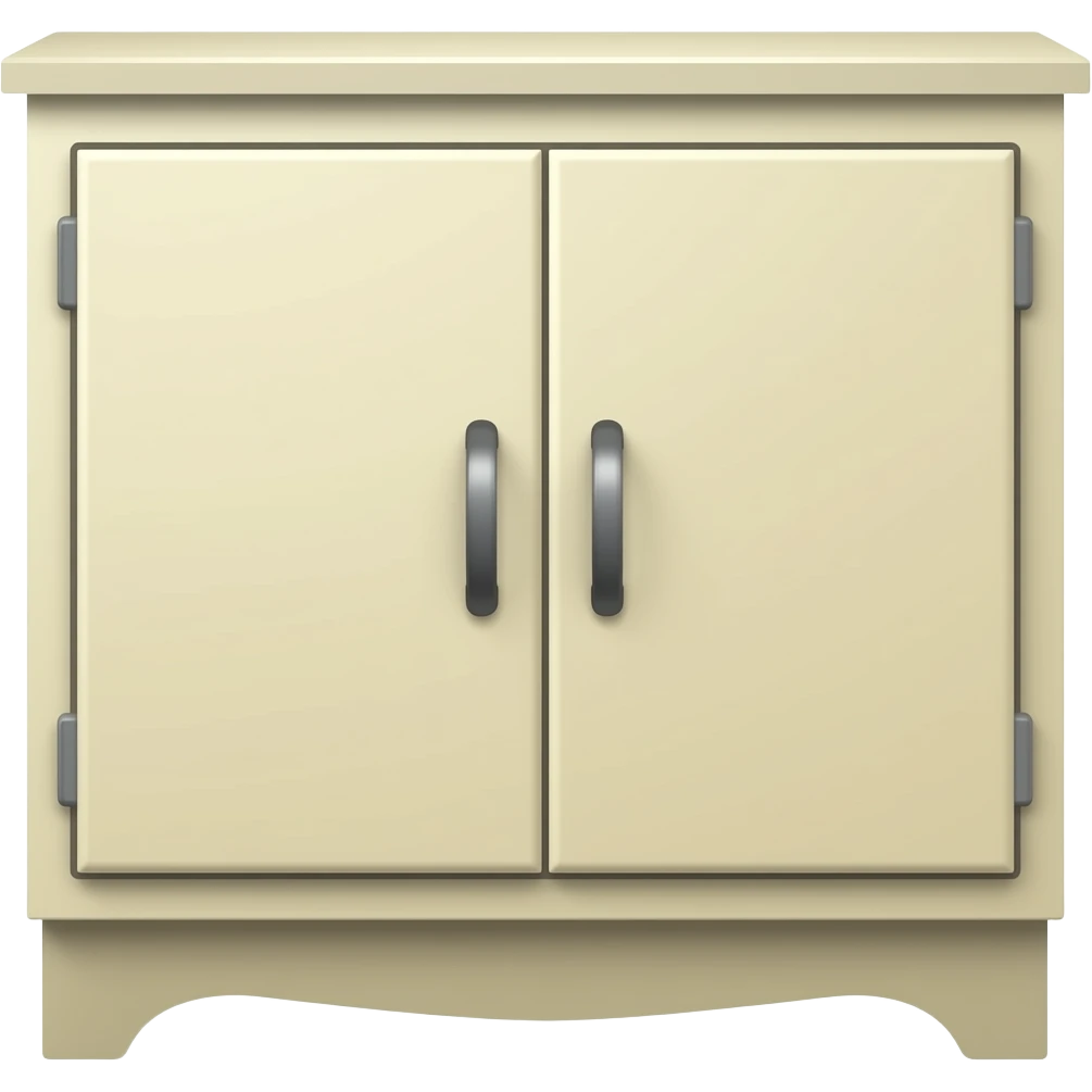 shoes cabinet cream color emoji