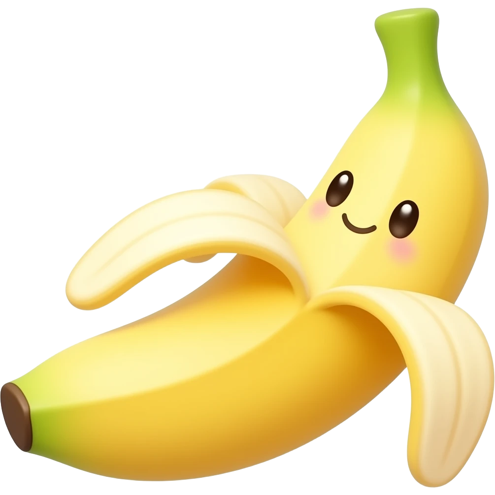 Kawaii mano de buda banana emoji