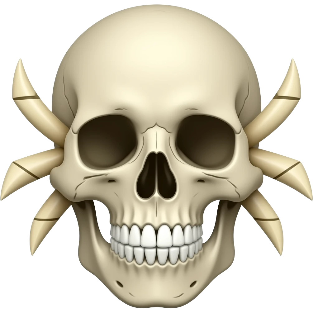 tiki skull emoji