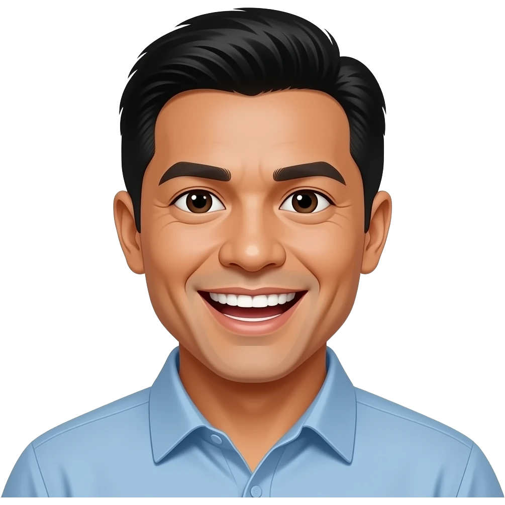 A Man with a Open Teeth from the Philippines emoji | AI Emoji Generator