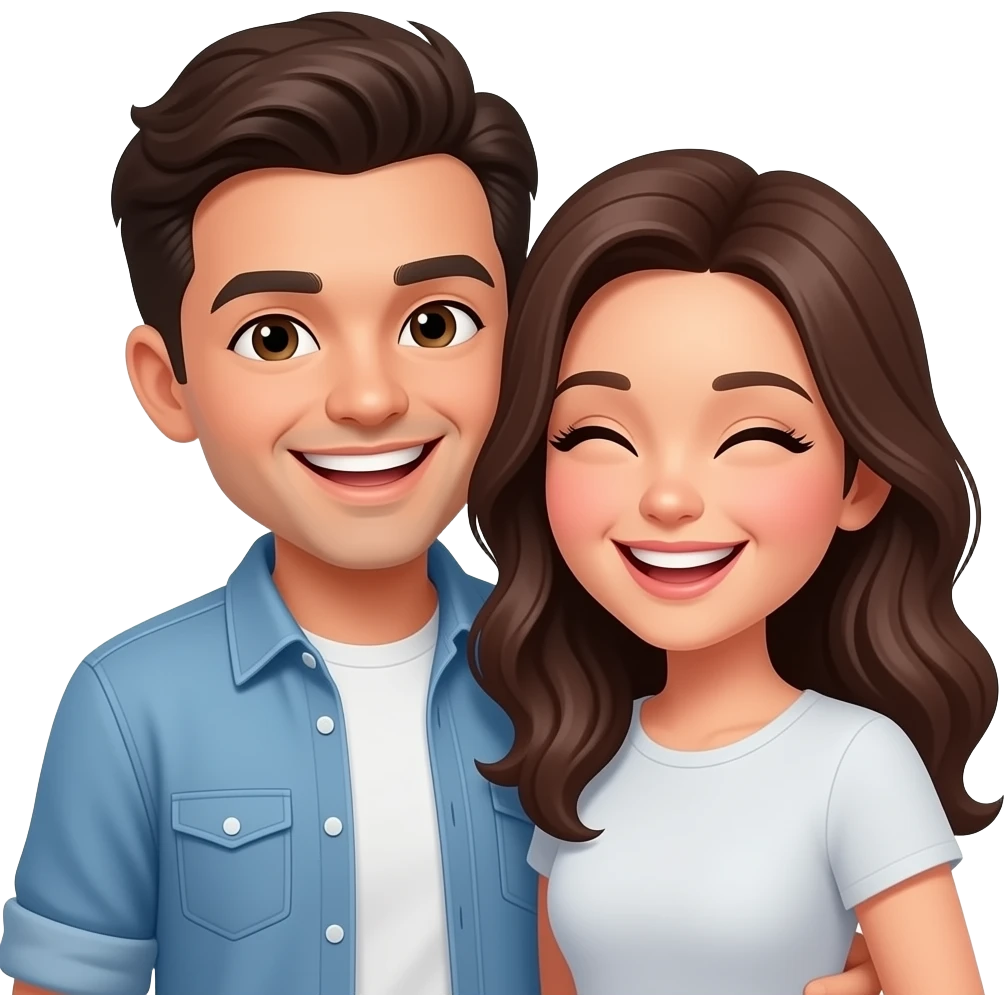 Something funny between 2 lovers emoji