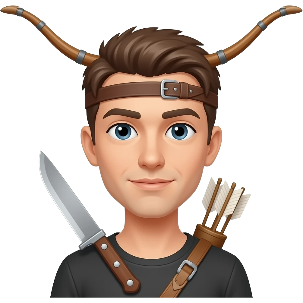 𝓐 𝓮𝓶𝓸𝓳𝓲 𝔀𝓲𝓽𝓱 𝓪 𝓴𝓷𝓲𝓯𝓮 𝓪𝓷𝓭 𝓪 𝓫𝓸𝔀 𝓸𝓷 𝓲𝓽'𝓼 𝓱𝓮𝓪𝓭 emoji