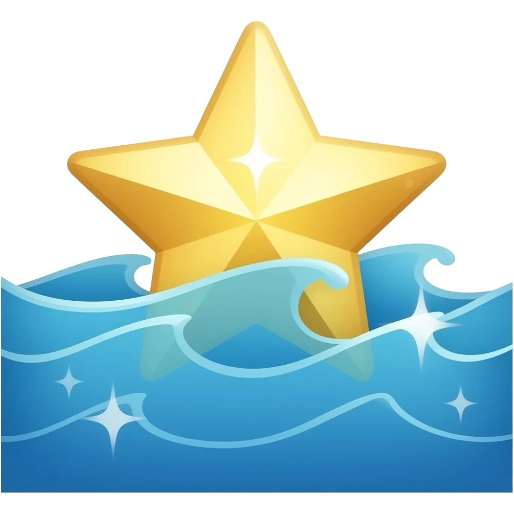 Sparkle emoji ocean vibes emoji | AI Emoji Generator