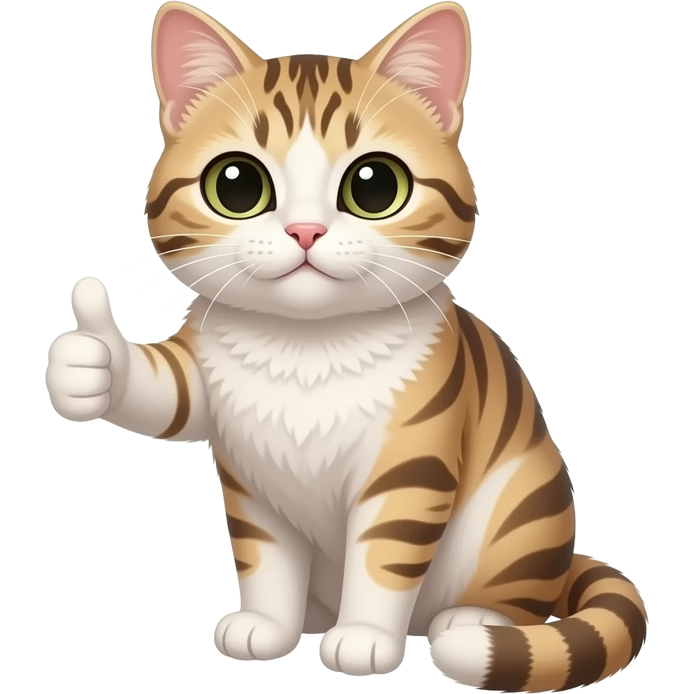 cat giving a thumbs up emoji