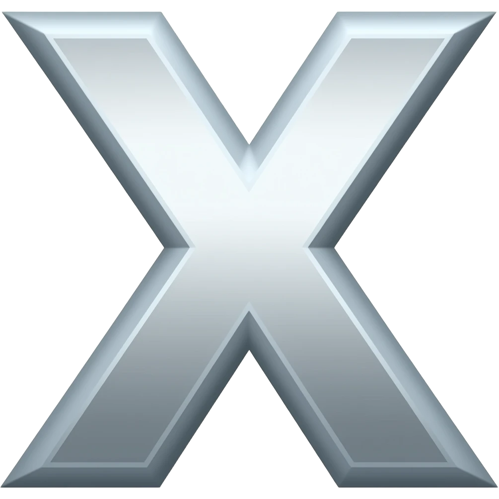 una "X" emoji