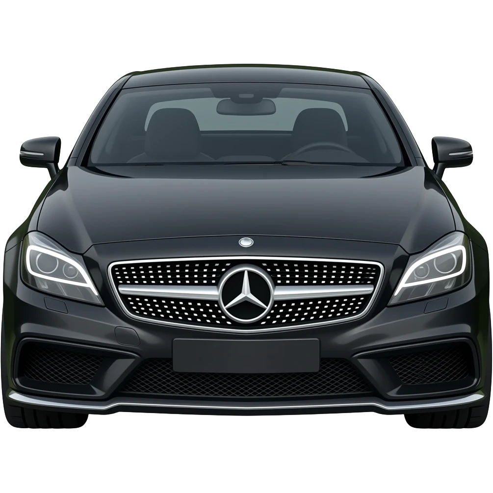 Einen Mercedes CLS AMG shooting brake in Klavier schwarz emoji