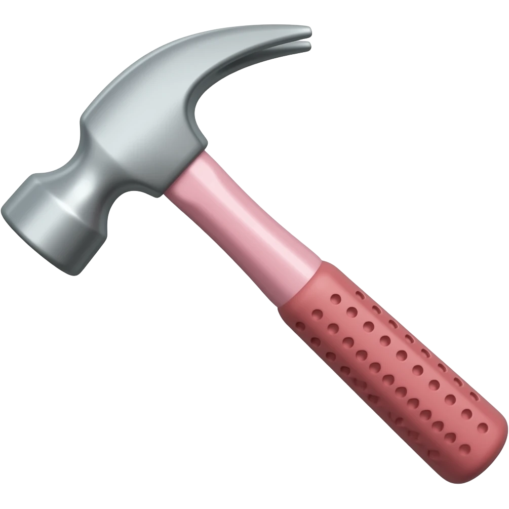 pink hammer emoji