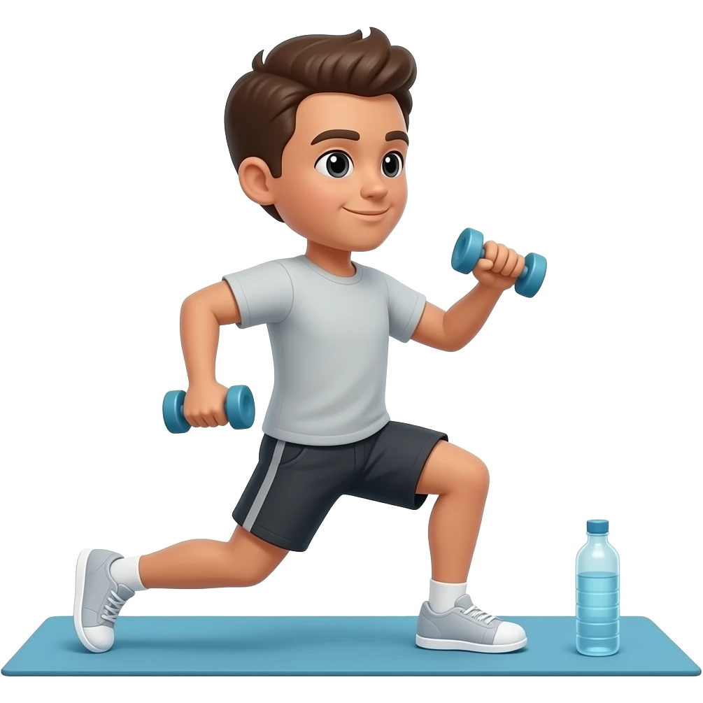 bienestar con el ejercicio emoji