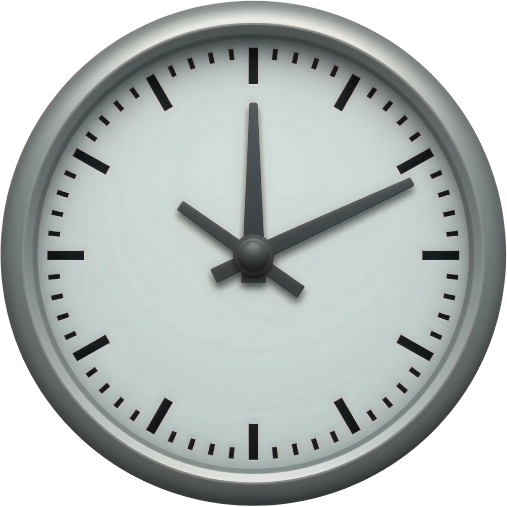 time pacing clork emoji