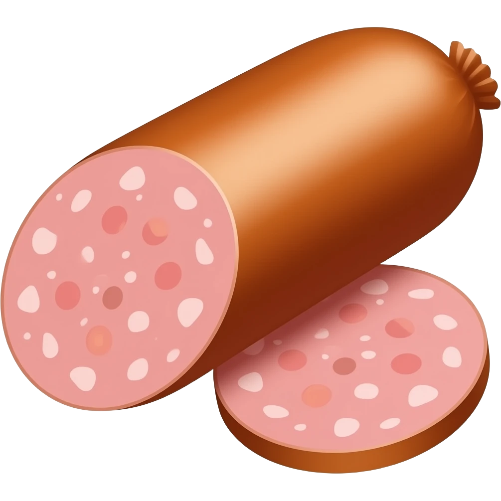 Разрезанная колбаса emoji