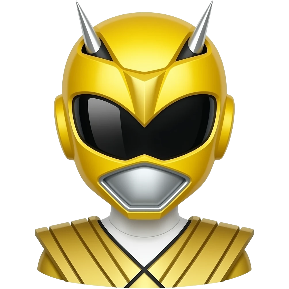 Yellow power ranger emoji