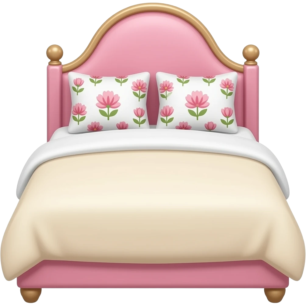 Make a pink bed emoji